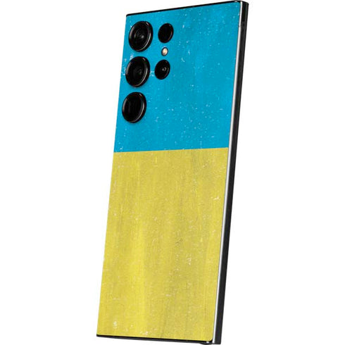 Ukraine Flag Distressed Galaxy S24 Ultra Skin